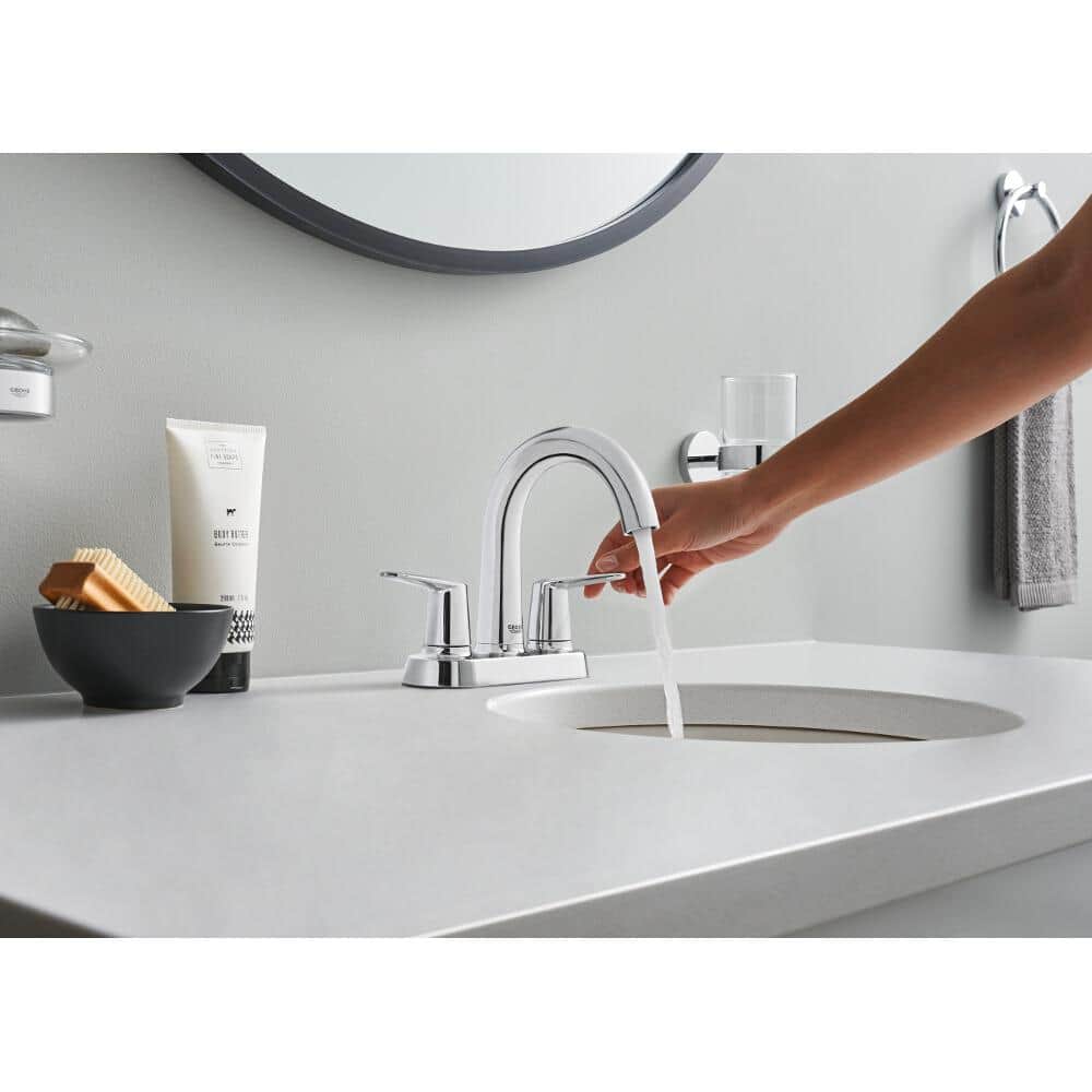 Veletto Starlight Chrome 2-Handle 4" Centerset Bathroom Faucet