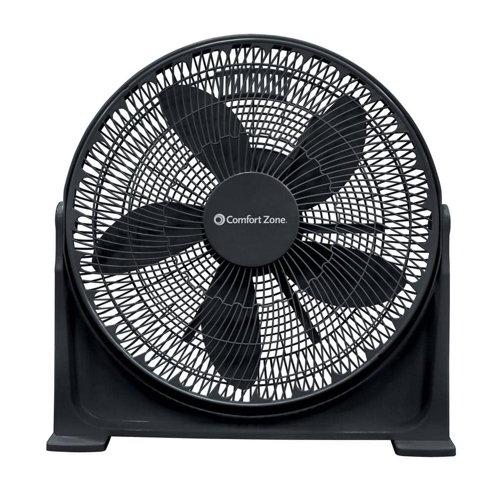 Comfort Zone In 3 Speed High Velocity Fan With Adjustable Tilt And Sturdy Base Cz700t The Home Depot