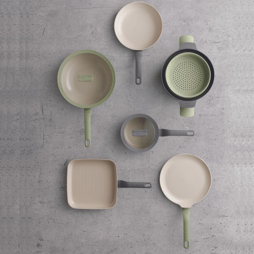 BergHOFF Sage Green Nonstick Ceramic Pancake Pan 10.25" Recycled Aluminum