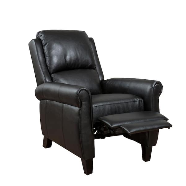 Noble House Haddan Black PU Recliner