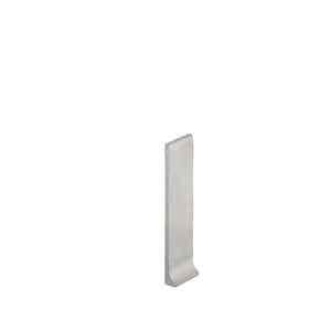 Designbase-SL-E Brushed Stainless Steel 4-3/8 in. x 1/2 in. Metal Left End Cap