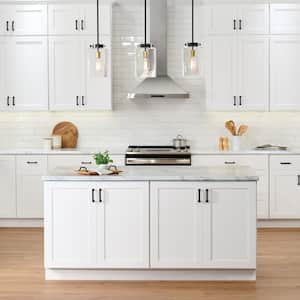 Avondale 24 in. W x 30 in. H Base Cabinet Decorative End Panel in Alpine White