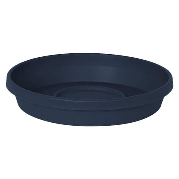 Bloem Terra 20 in. Navy Plastic Plant Saucer Tray