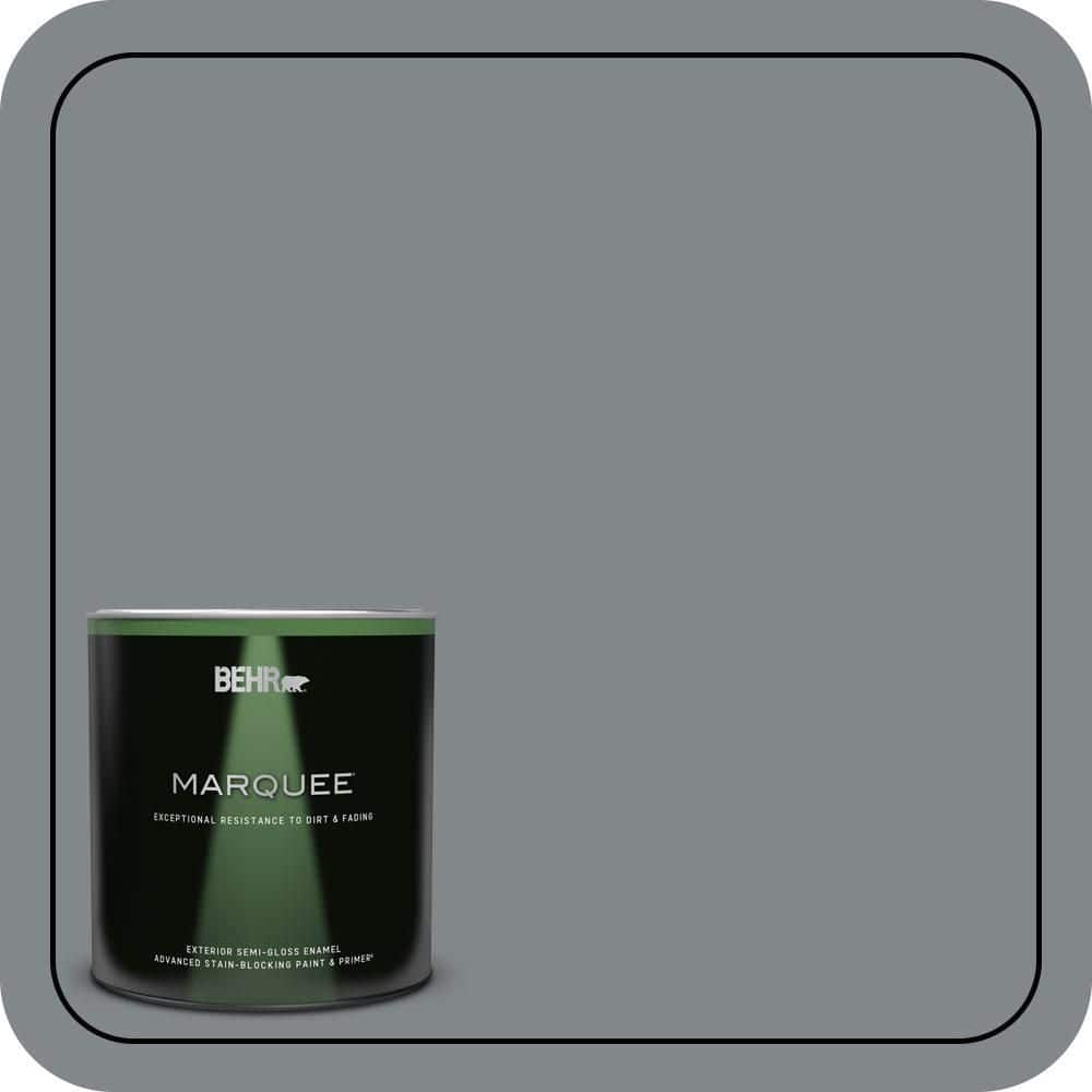 1 qt. #N500-5 Magnetic Gray color Semi-Gloss Enamel Exterior Paint & Primer price history on PriceWatchPro