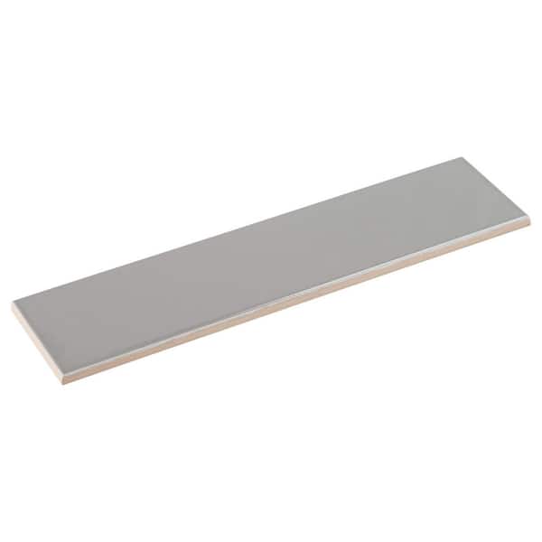Alva Duart Grey 3 in. x 12 in. Glossy Ceramic Subway Wall Tile (12.16 sq. ft./Case)