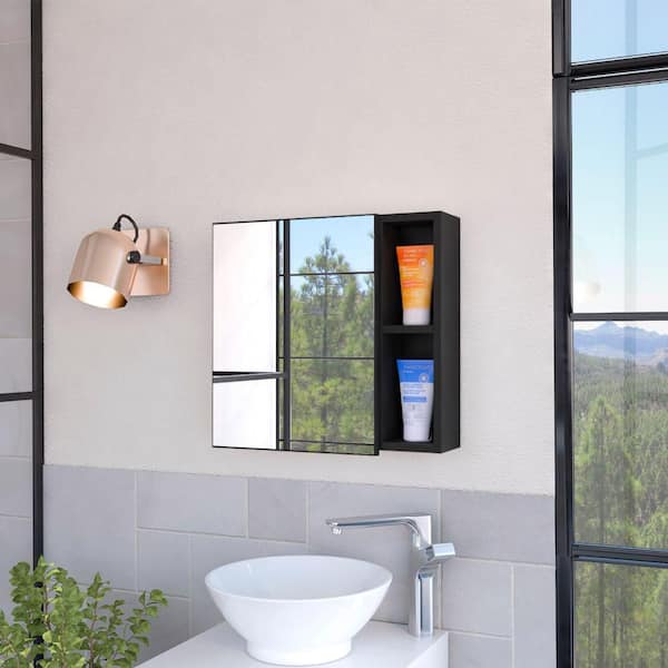 White 19.6 in W x 18.6 in. H Farmhose Rectangle Engineered Wood Framed Mirror Wall Mirror Vanity Mirror