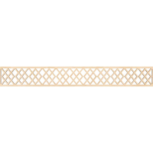 Ekena Millwork Hadley Fretwork 0.25 in. D x 46.5 in. W x 6 in. L Birch Wood Panel Moulding