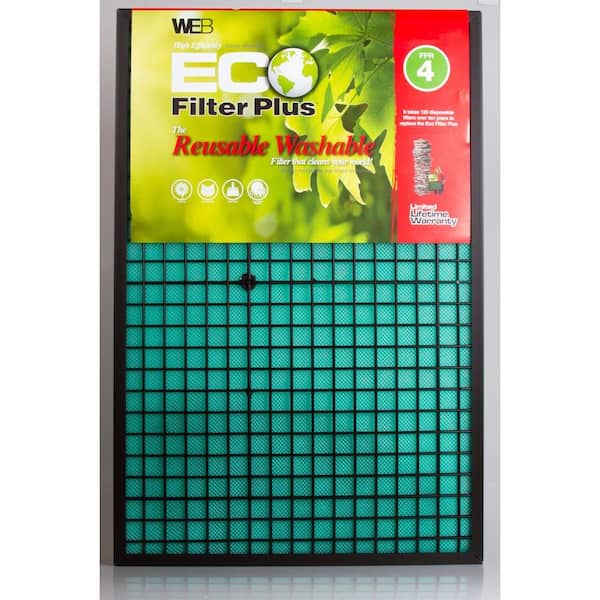 Web 14 x 25 x 1 Eco Plus Washable Three-Phase Electrostatic Filter FPR 4 Air Filter