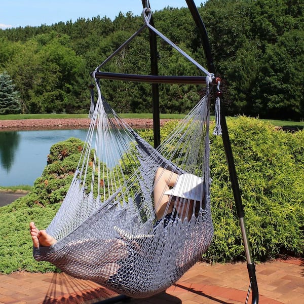 sunnydaze hanging caribbean xl hammock chair