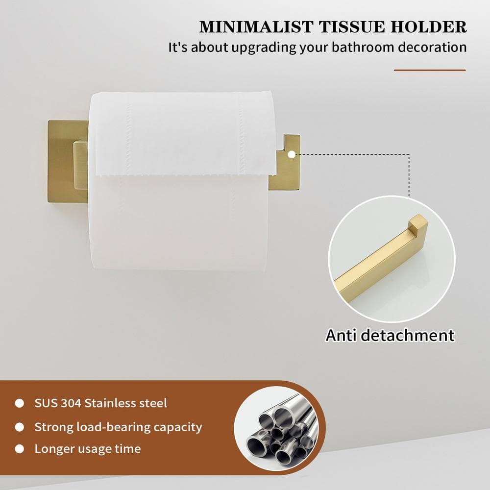Brushed Gold 24-Inch Metal Bathroom Hardware Set