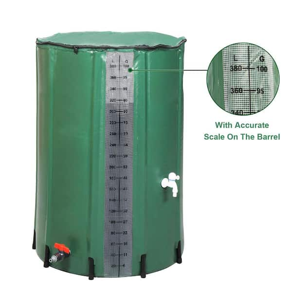 100 Gallon Rain Barrel Foldable Portable Water on sale Collector Storage Outdoor Supply