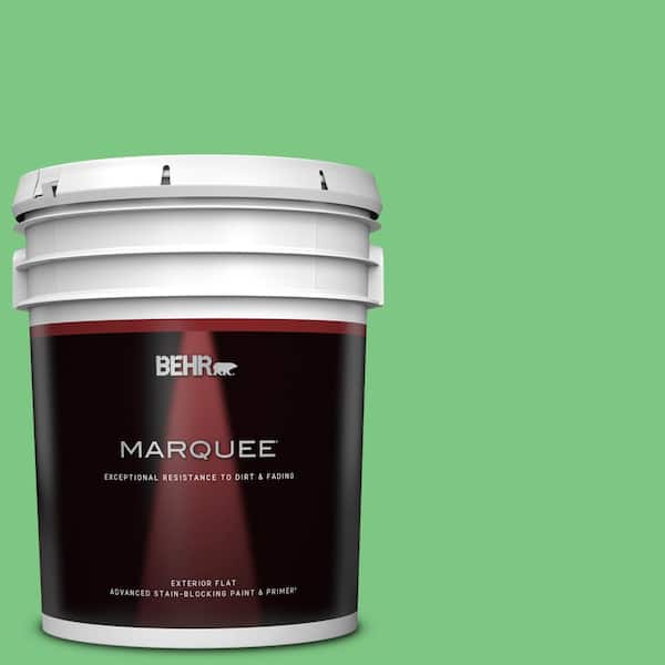 BEHR MARQUEE 5 gal. #P390-5 Garden Stroll Flat Exterior Paint & Primer