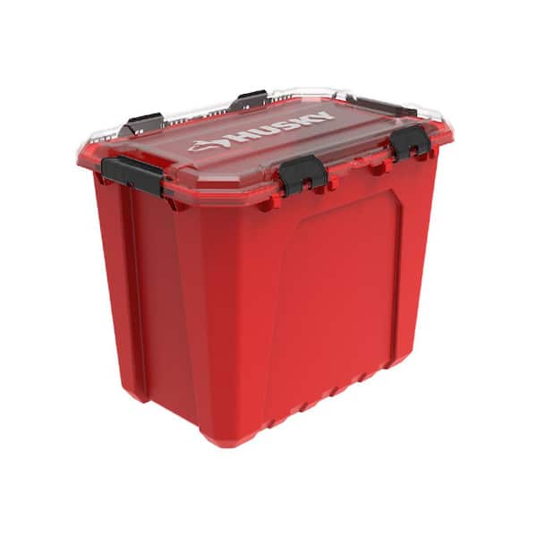 Husky 28-Gal. Professional Duty Waterproof Storage Container with ...