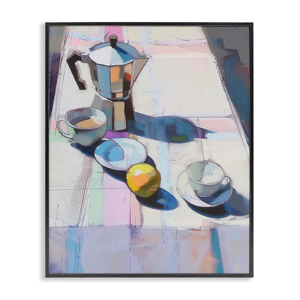 Morning Espresso Still Life by Arlington Prints Black Framed Food Giclee Art Print 14 in. x 11 in. price history on PriceWatchPro