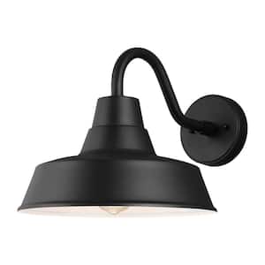 Barn Light 1 Light Matte Black Modern Farmhouse Outdoor Small Lantern Wall Sconce