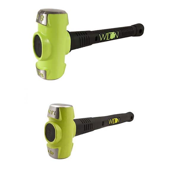 Unbranded BASH 8 lbs. 16 in. Sledge Hammer plus 4 lbs. 12 in. Sledge Hammer Set