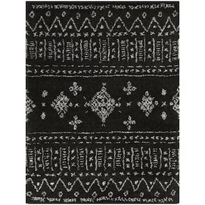 Ampere Charcoal 8 ft. x 10 ft. Moroccan Area Rug