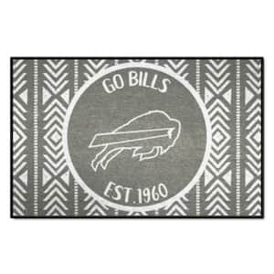 Buffalo Bills Southern Style Gray 1.5 ft. x 2.5 ft. Starter Area Rug