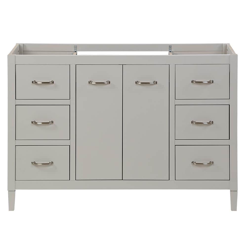 Marrett 48 in. W x 19 in. D x 34 in. H Bath Vanity Cabinet without Top in Light Gray price history on PriceWatchPro