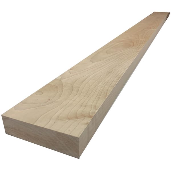 Swaner Hardwood 2 in. x 6 in. x 8 ft. Maple S4S Board