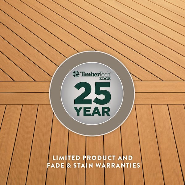 TimberTech Prime+ 1-in x 6-in Grooved Composite Deck Board
