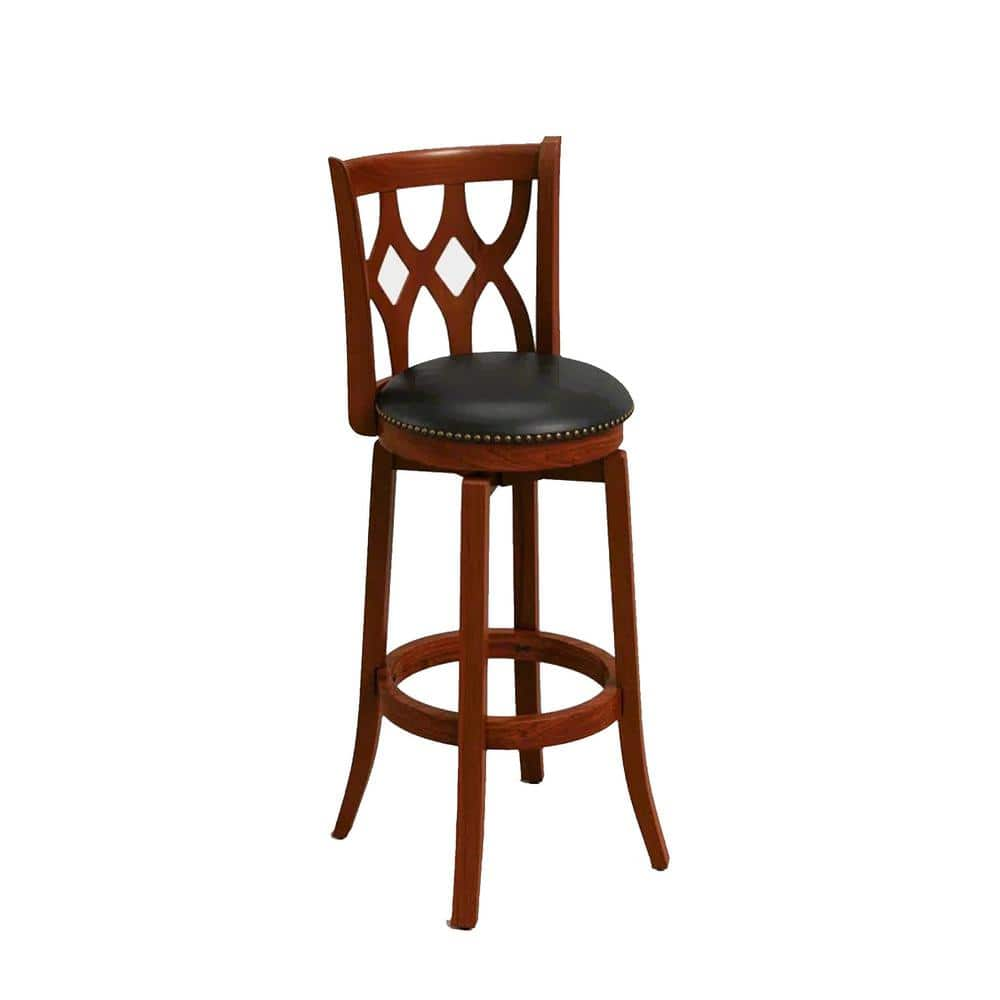 Wayne Leather Swivel Bar & Counter Stools