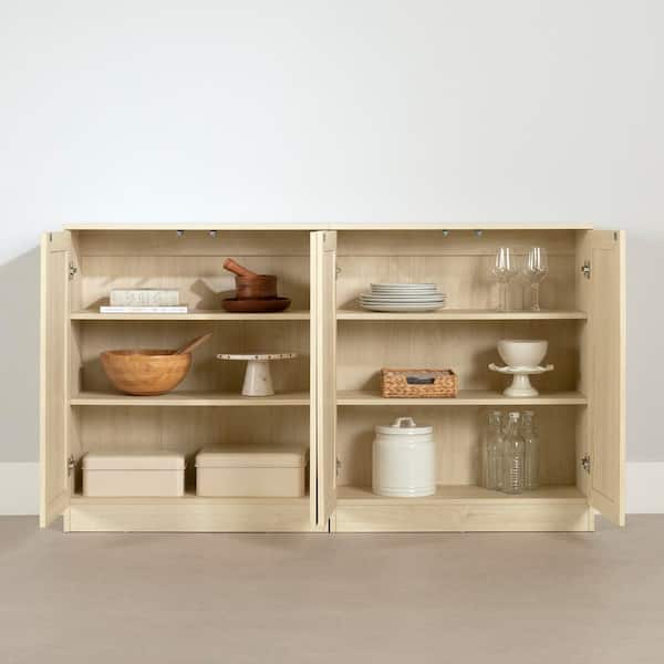 Arum Bleached Oak Particle Board 62.5 in. Sideboard