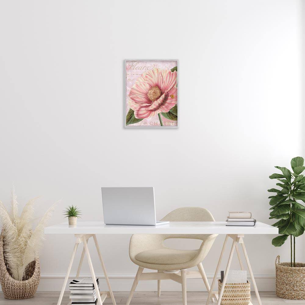 French Flower and Ladybug by Sasha Gray Framed Nature Giclee Art Print 20 in. x 16 in. price history on PriceWatchPro