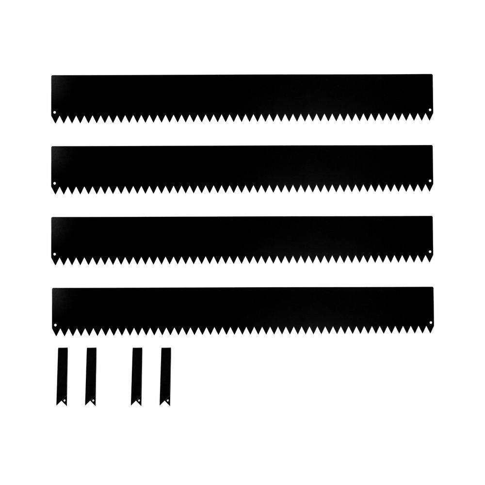 Reviews for TIEDOWN 48 in. x 8 in. Black Metal Landscape Edging Kit