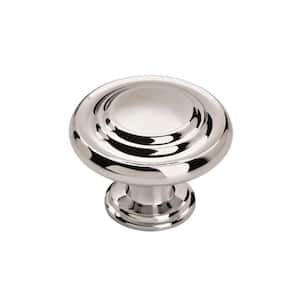 Inspirations 1-5/16 in. Dia (33 mm) Polished Chrome Round Cabinet Knob (10-Pack)