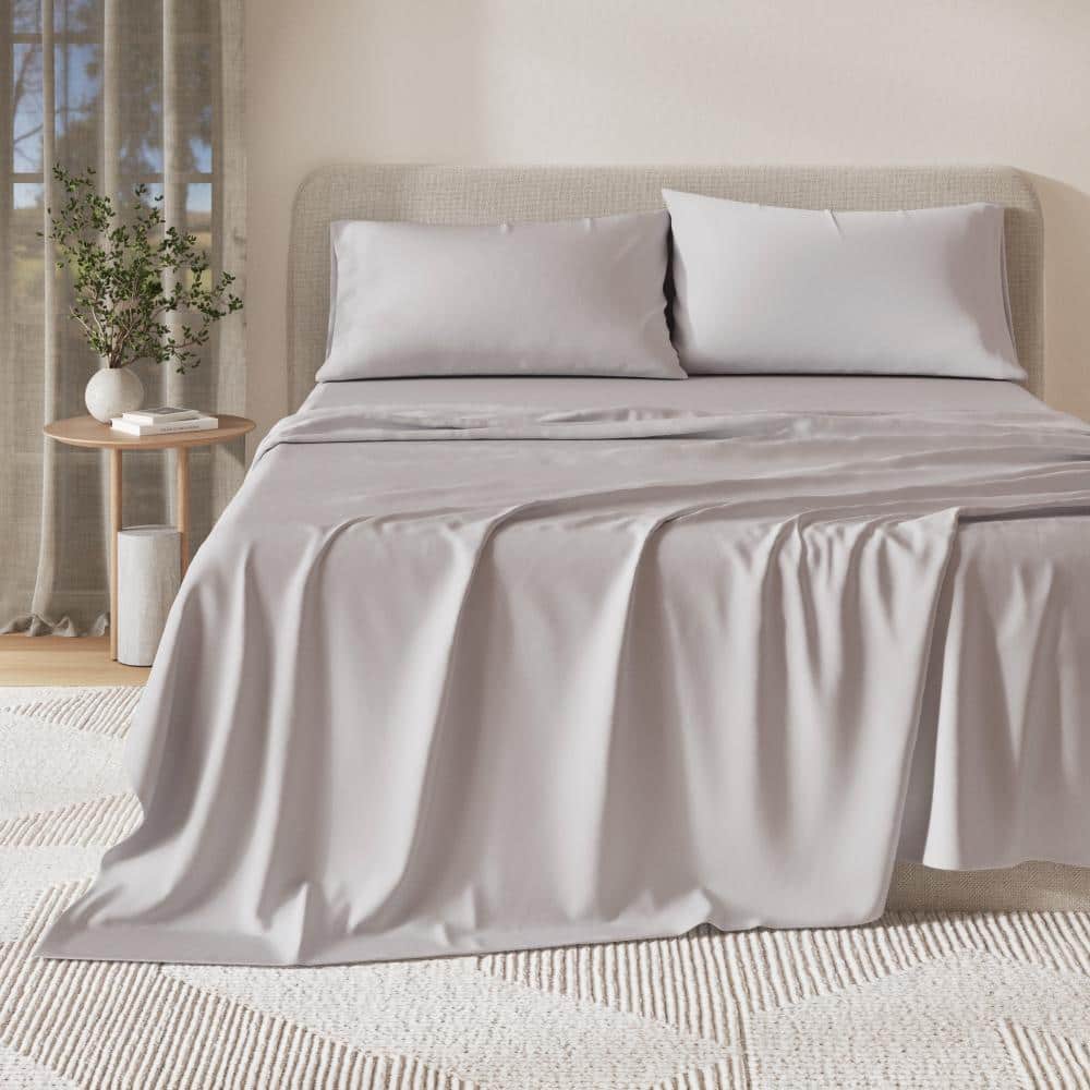 Organic Cotton Jersey Knit Sheets (Queen, Fog Grey) price history on PriceWatchPro