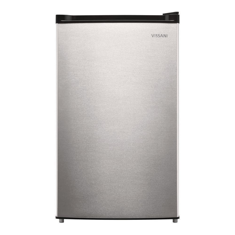 miniusagi28 Vissani 4.4 cu. ft. Mini Refrigerator in Stainless Look with 7