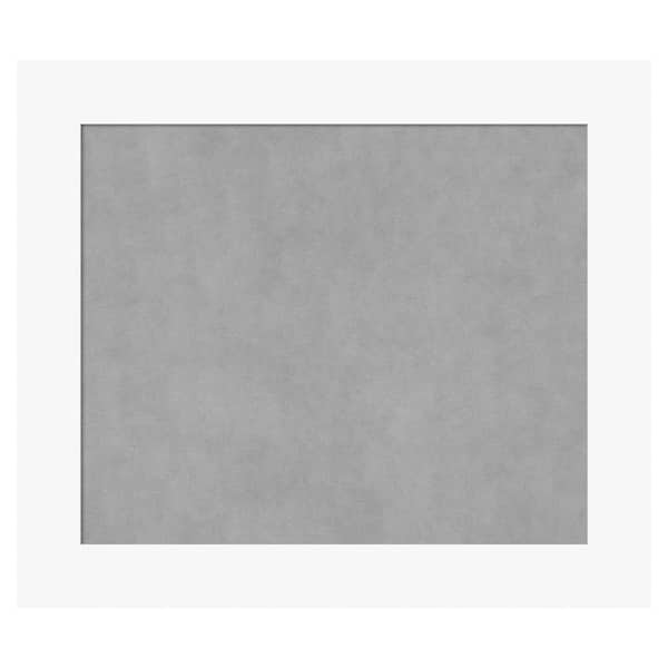 Amanti Art Basic White 29 in. x 25 in. Framed Magnetic Board