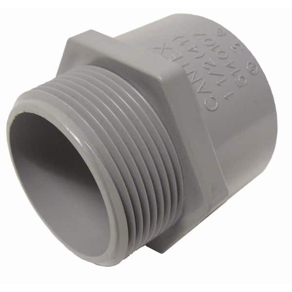 Cantex 1 In Pvc Male Terminal Adapter Conduit Fitting For Cantex Pvc