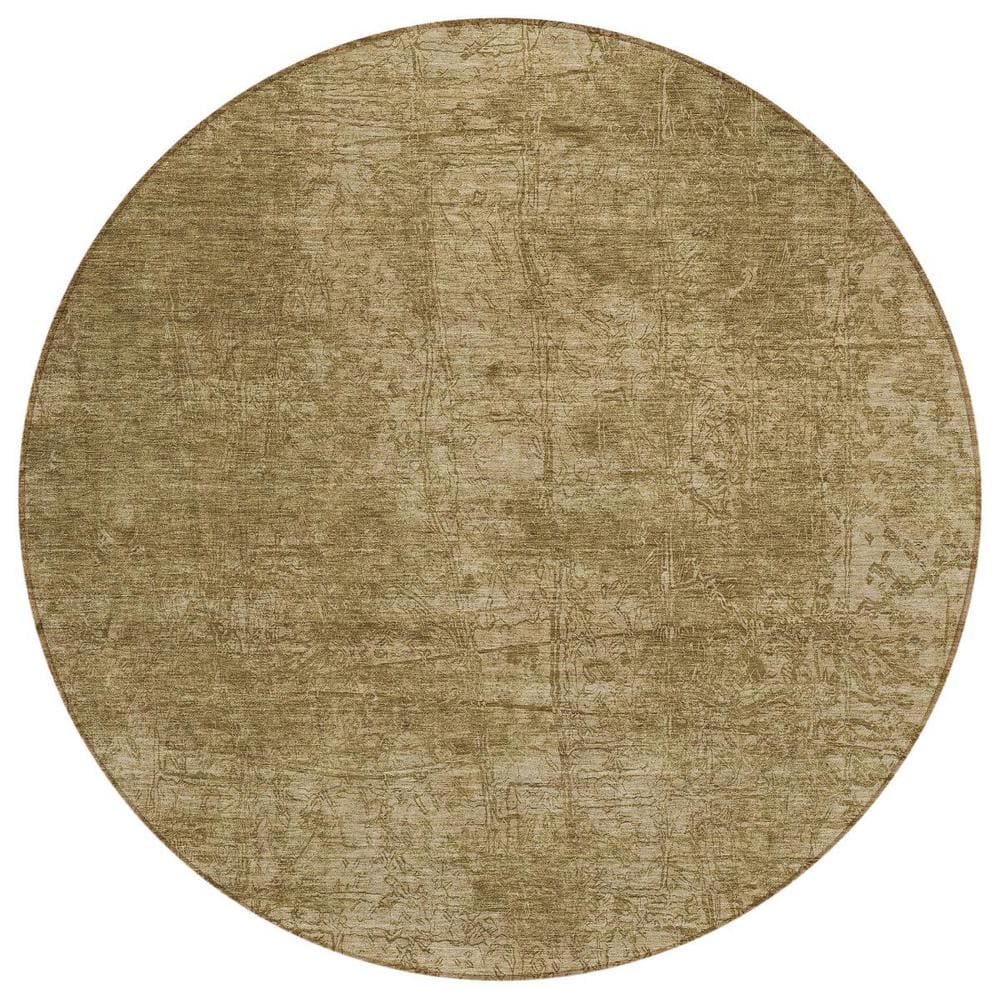 Tan 8 ft. Round Woven Abstract Round Indoor/Outdoor Area Rug price history on PriceWatchPro