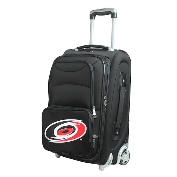 NHL Carolina Hurricanes 21 in. Black Carry-On Rolling Softside Suitcase