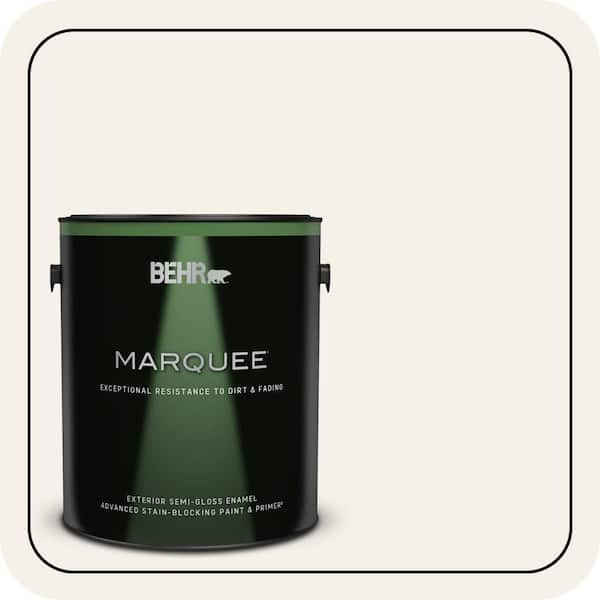 BEHR MARQUEE 1 gal. #T16-17 Ivory Keys Semi-Gloss Enamel Exterior Paint & Primer