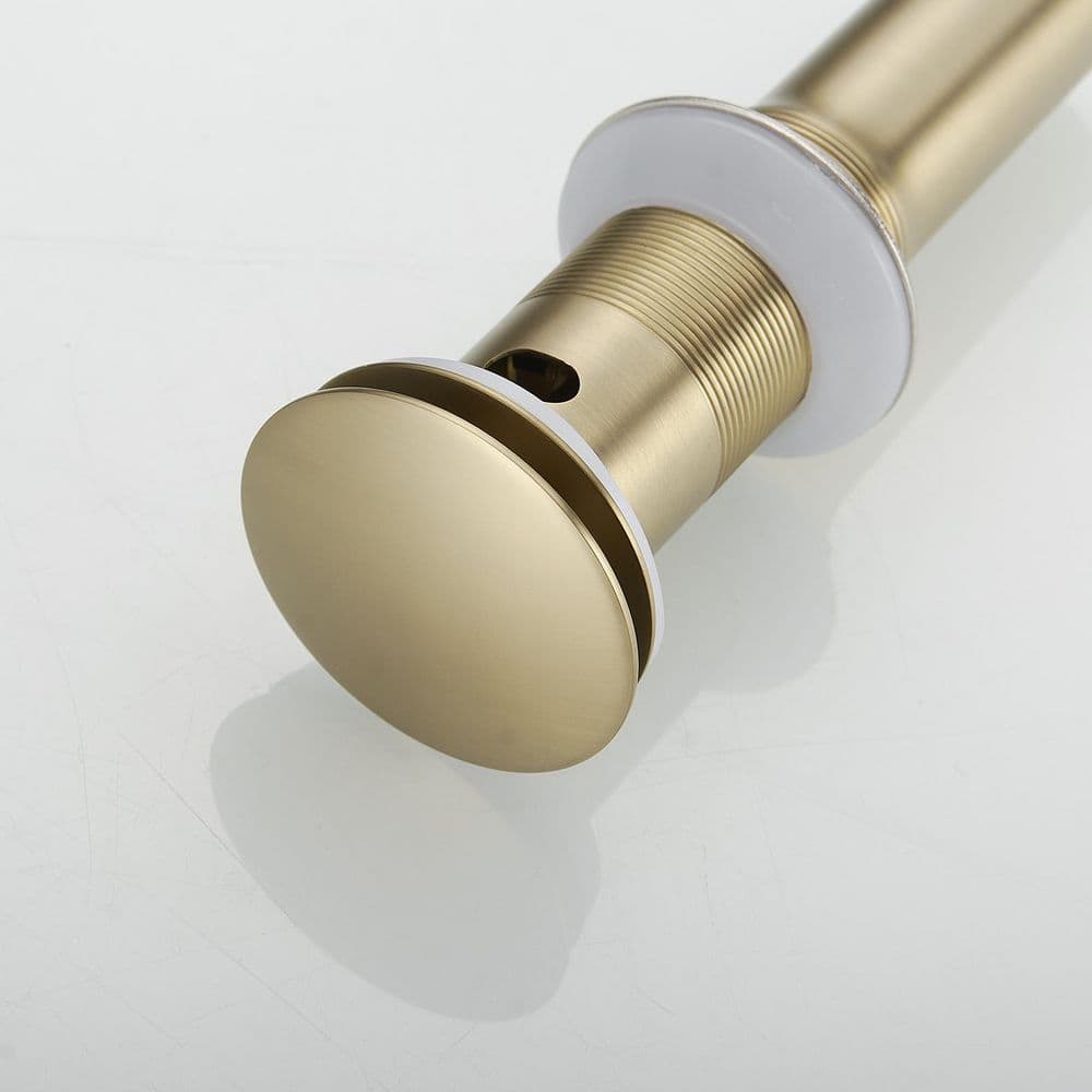 Brushed Gold Bathroom Sink Pop-Up Drain Assembly