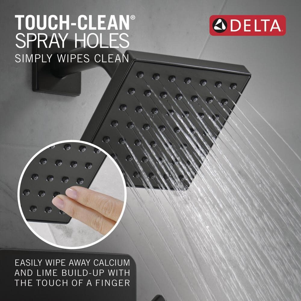 Matte Black Square Multi-Head Wall Mounted Shower Set