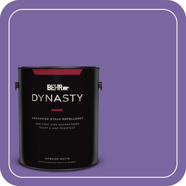 1 gal. #PPU16-03 Purple Paradise Matte Interior Stain-Blocking Paint & Primer