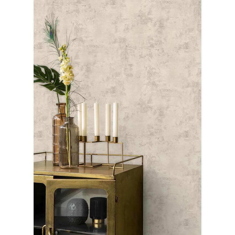 Osborn Beige Distressed Texture Non-Pasted Wallpaper