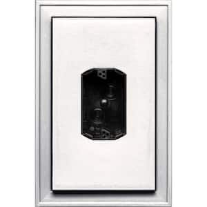 8.125 in. x 12 in. #117 Bright White Jumbo Electrical Mounting Block Centered