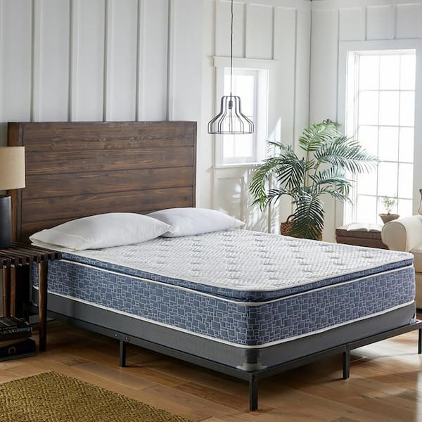 AMERICAN BEDDING 12 in. Plush Memory Foam and Innerspring Pillow Top CertiPUR-US Full Hybrid Mattress