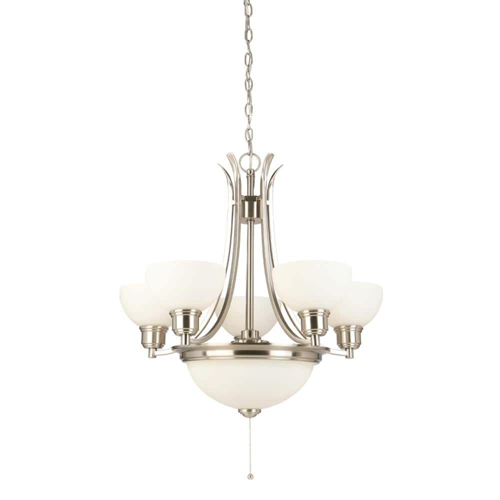 Design House Marielle 7-Light Brushed Nickel Chandelier-579441 - The ...