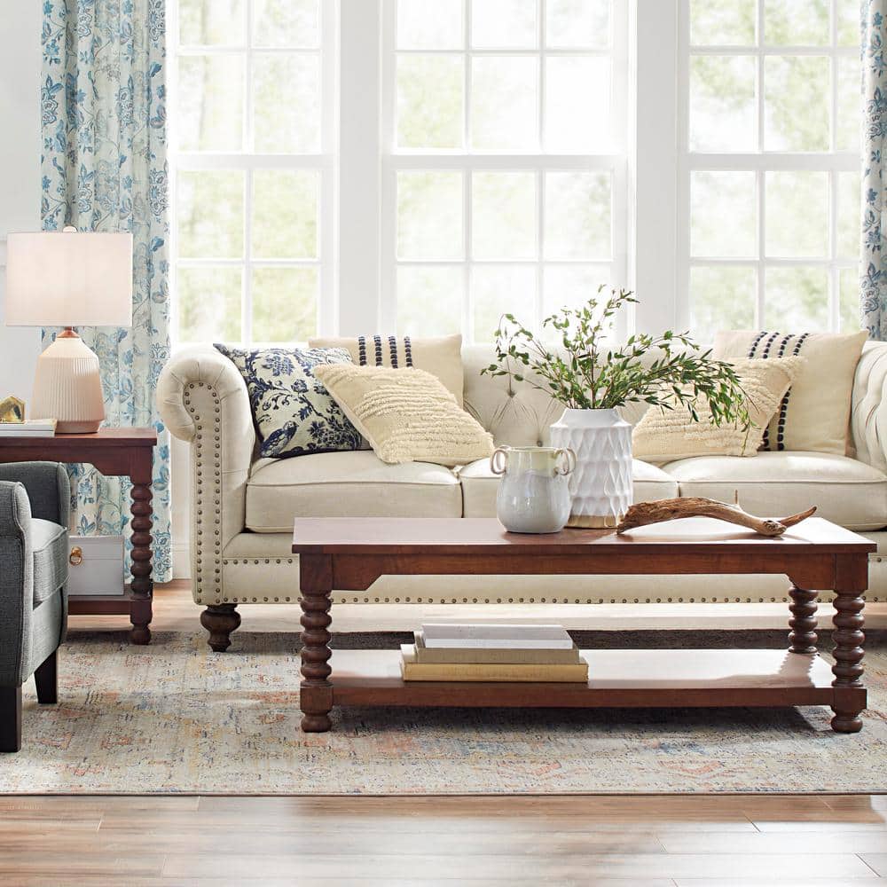 Regal Charm Gray Synthetic 8' x 10' Medallion Area Rug