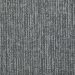 Graphix - Earthenware - Gray Residential 24 x 24 in. Glue-Down Carpet Tile Square (48 sq. ft.)