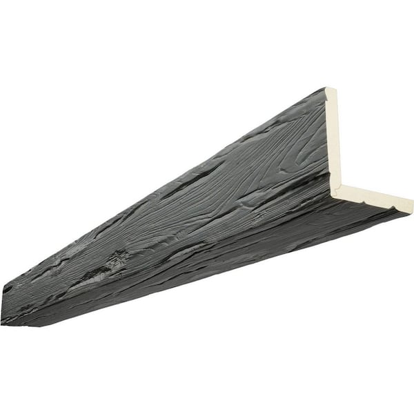 Ekena Millwork Endurathane 6 in. H x 8 in. W x 12 ft. L Riverwood Slate Faux Wood Beam