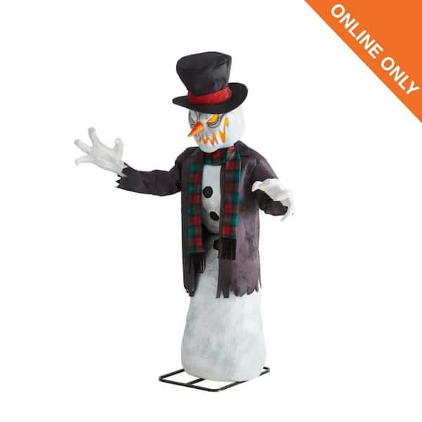 6.5 FT Wicked Woods Animated LED Snarling Snowman