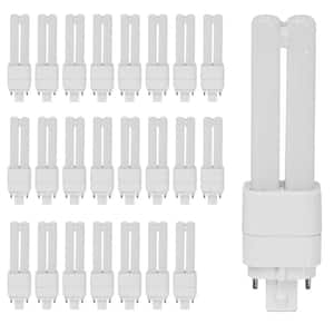 13-Watt Equivalent PL QuadTube CFLNI 4-Pin Plugin G24Q-1 Base CFL Replacement LED Light Bulb, Soft White 2700K (24-Pack)