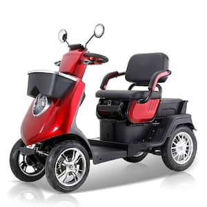 Heavy Duty 4-Wheel Mobility Scooter in Red